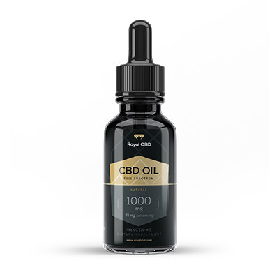 Bottle of Royal CBD Oil 1000mg